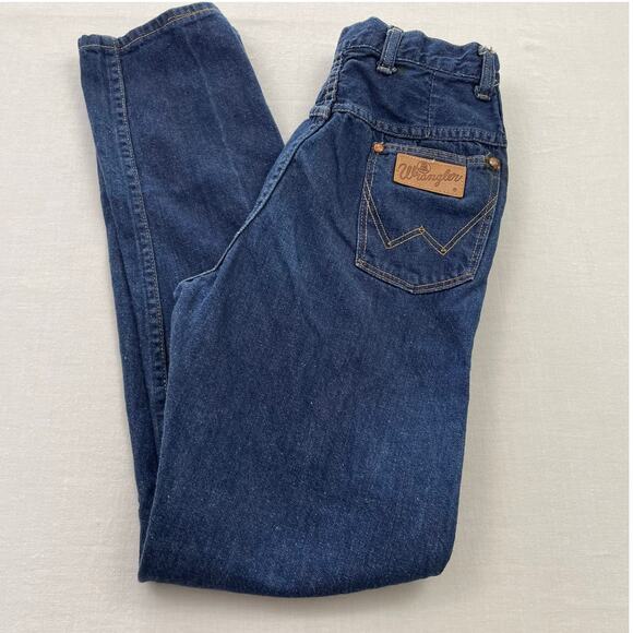VTG Wrangler Blue Bell Sanforized Straight Jeans size 12 USA Measures 25 x 27 - Picture 15 of 15